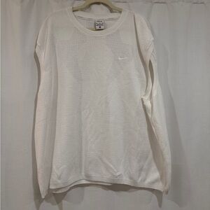 White Nike Mesh Sleeveless Shirt XXL
